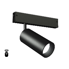 Управляемый светодиодный светильник для шинопровода Magnetic Ambrella light GL1222 BK черный IP20 18W 3000K-6400K 220V 36° D55*120 (Без ПДУ)