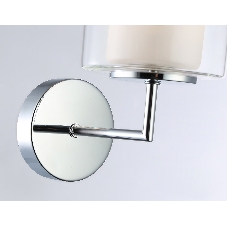 Настенный светильник Ambrella light LH56005 СH/FR хром/белый матовый E14 max 40W 190*120*220