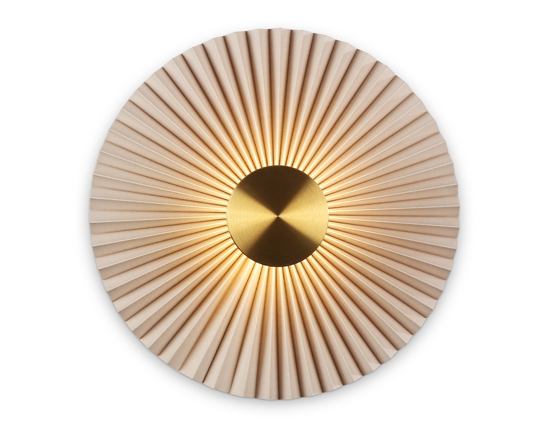 Настенный светильник Ambrella light LH72643 BR/WH латунь/бежевый 6W 3000K D300*100
