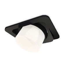 Комплект встраиваемого поворотного светильника Ambrella light XC7659085 SBK/FR черный песок/белый матовый MR16 GU5.3 (C7659, N7170)