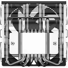 Кулер для процессора PCCooler RC600-67 (125W, 4-pin PWM, 67.5mm, Al, 4x6mm, 1x120мм, 62.5CFM, 32.5dBA, 2300RPM, S: 1851/1700/1200/115X, AM5/AM4, черный)