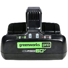 Быстрое зарядное устройство для двух аккумуляторов Greenworks G60DC10, 60V, 10А 2954407