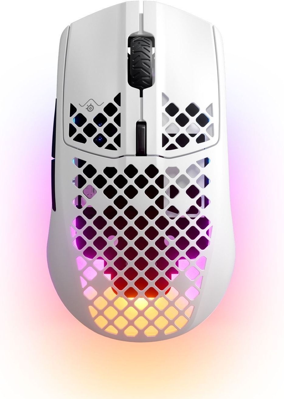 Мышь беспроводная Steelseries Aerox 3 белый оптическая (18000dpi) BT/Radio USB
