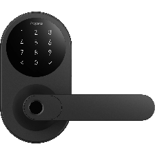 Умный замок Aqara Smart Door Lock U300 навесной разбл.отпеч.паль./код/пар/NFC/прил/мех.кл черный (DL-D02D BL)