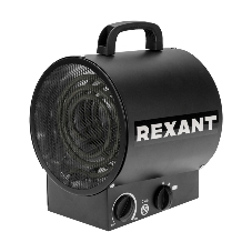 Пушка тепловая электрическая Rexant круглая, прямоугольная подставка, ТЭН, 2кВт