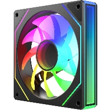 Вентилятор для корпуса Bloody CF-11 LCD ARGb 120х120x25 черный 4-pin 32дБ (упак.:1шт) (CF-11-ARGb120-BK) Ret