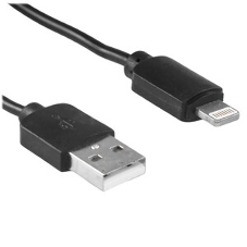 Кабель USB Гарнизон GCC-USB2-AP2-1M AM/Lightning, для iPhone5/6/7, IPod, IPad, 1м, черный, пакет