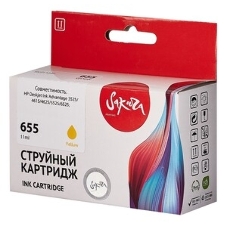 Картридж струйный Sakura CZ112AE (№655 Yellow) для HP, желтый, 11 мл., 600 к.