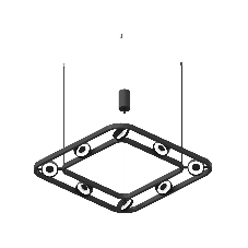 Корпус светильника C9182/8 SBK черный песок 700*700*800mm GX53/8