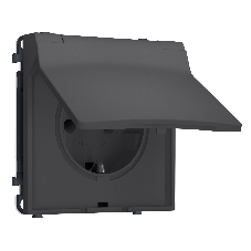 Комплект механизма электрической розетки SIGMA Графит Мягкое касание 50Hz 2P+E с/з с/ш и крышкой IP44 16A-250V QUANT PRO (SP9080, PR141) Комплект механизма электрической розетки SIGMA Графит Мягкое касание 50Hz 2P+E с/з с/ш и крышкой IP44 16A-250V QUANT PRO (SP9080, PR141)