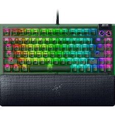 Клавиатура Razer BlackWidow V4 75% Orange Switch Phantom Green Edition проводная, USB Type-A, зелёный