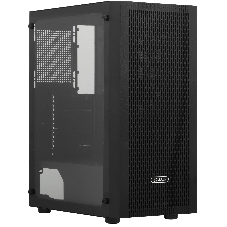 Корпус без блока питания PCCOOLER MA100 MESH BK, Mesh Mid Tower, черный, TG, 0.4 SPCC, 3x120мм ARGb ATX, mATX, mITX 160/310/180мм 2x2.5