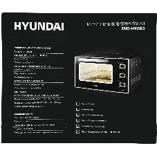 Мини-печь Hyundai MIO-HY093 28 л, 1600 Вт, черный