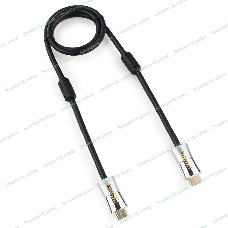 Кабель Cablexpert HDMI, серия Platinum, 1 м, v2.0, M/M, позол.разъемы, металлический корпус, ферритовые кольца, блистер