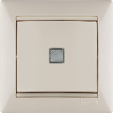 Выключатель Legrand 774310 Valena 10А c подсветкой, сл. кость