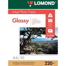 Фотобумага Lomond Двусторонняя глянцеваяA4/220/50л.