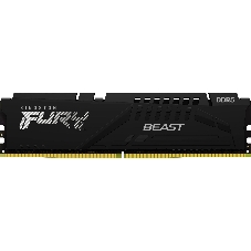 Оперативная память Kingston Fury Beast, DDR5, 128Gb (4x32Gb), 5200MHz, CL40, DIMM, радиатор, черный