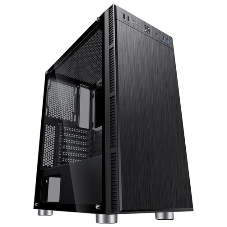 Компьютерный корпус Accord 3407 черный без БП ATX 2xUSB 2.0 2xUSB 3.0 audio bott PSU