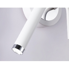 Настенный светодиодный светильник Ambrella light FL51651/1+1 WH/CH белый/хром 10W 4200K 500*227*90