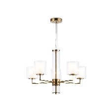 Люстра Ambrella light LH56011/5 BS/FR латунь/белый матовый E14*5 max 40W D640*1260