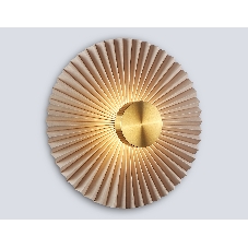 Настенный светильник Ambrella light LH72643 BR/WH латунь/бежевый 6W 3000K D300*100