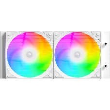 Система жидкостного охлаждения ID-Cooling FX240 Inf ARGb Soc-AM5/AM4/1200/1700/1851 белый 4-pin 27.2dB Al+Cu 300W Ret (FX240 INF белый)
