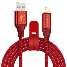 Кабель Crown USB - Lightning CMCU-3103L red