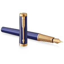 Ручка перьевая Parker Ingenuity Core F570 (2182009) Blue GT, F, сталь нержавеющая, подарочная коробка