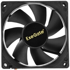 Вентилятор 12В DC ExeGate ExtraSilent ES08025S2P (80x80x25 мм, Sleeve bearing (подшипник скольжения), 2pin, 1900RPM, 20dBA)