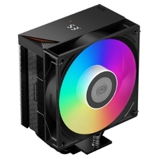 Кулер для процессора PCCooler RT500 BK (240W, 4-pin PWM, LED temp., 152мм, Al/Cu, 5x6мм, 1x120мм, 73.32CFM, 34.9dBA, 2200RPM, S: 1851/1700/1200/115X, AM5/AM4, черный)