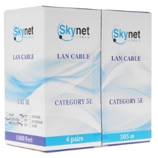 Кабель SkyNet Standart UTPнг(А)-LSLТx 4x2x0,5, медный, FLUKE TEST, кат.5e, однож., 305 м, box, белый