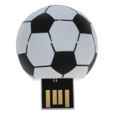 Флешка USB Smartbuy Wild FB (SB16GbFB), 16Gb, USB 2.0, R/W 15/5, белый/черный Футбольный Мяч