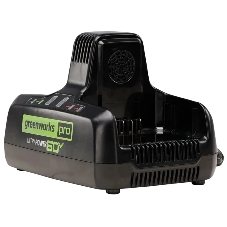 Быстрое зарядное устройство для двух аккумуляторов Greenworks G60DC10, 60V, 10А 2954407