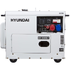 Электрогенератор дизельный Hyundai DHY 8500SE-T, 7.2 кВт, 72 дБ, 169 кг