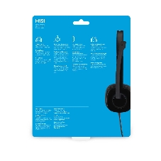 Гарнитура Logitech H151 чёрный, проводная, 3.5 мм