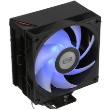 Кулер для процессора PCCooler RT500 BK (240W, 4-pin PWM, LED temp., 152мм, Al/Cu, 5x6мм, 1x120мм, 73.32CFM, 34.9dBA, 2200RPM, S: 1851/1700/1200/115X, AM5/AM4, черный)