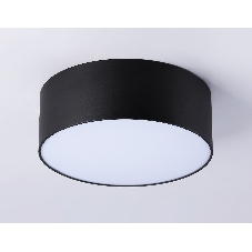Потолочный светодиодный светильник Ambrella light FV5513 BK черный LED 15W 3000K D120*58 (Без ПДУ)