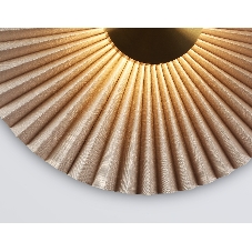 Настенный светильник Ambrella light LH72643 BR/WH латунь/бежевый 6W 3000K D300*100
