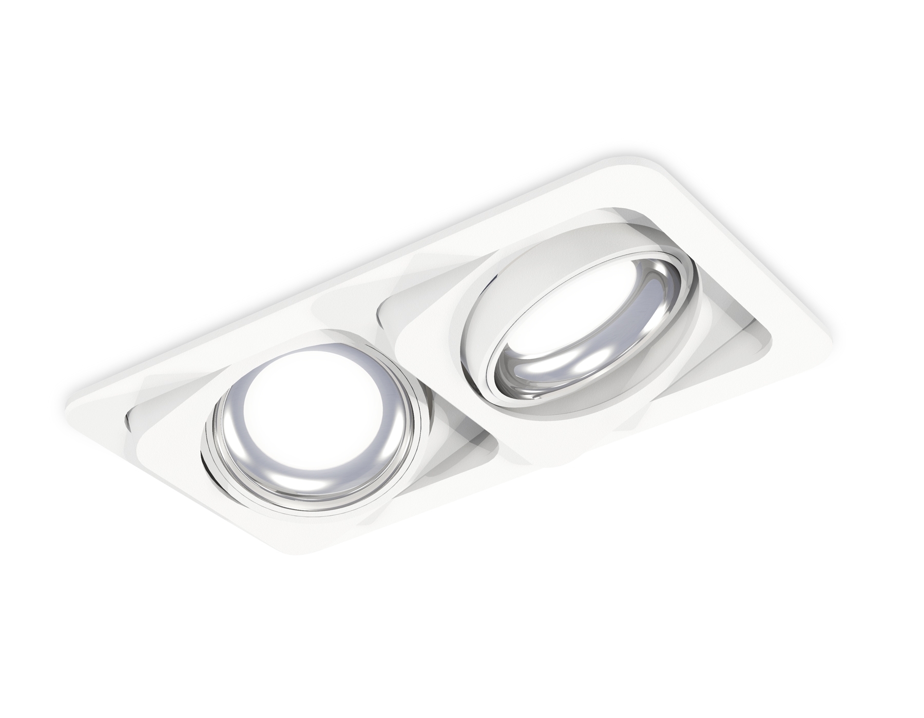Комплект встраиваемого поворотного светильника Ambrella light XC7663002 SWH/PSL белый песок/серебро полированное MR16 GU5.3 (C7663, N7022)