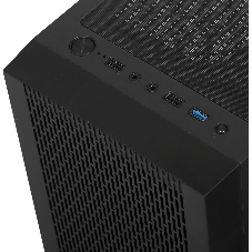 Корпус без блока питания PCCOOLER MA100 MESH BK, Mesh Mid Tower, черный, TG, 0.4 SPCC, 3x120мм ARGb ATX, mATX, mITX 160/310/180мм 2x2.5