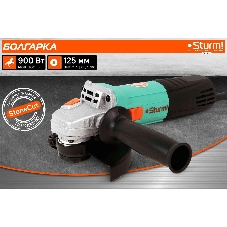Угловая шлифовальная машина Sturm! AG90125 900Вт 10000об/мин рез.шпин.:M14 d=125мм