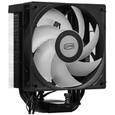Кулер для процессора PCCooler RT500 BK (240W, 4-pin PWM, LED temp., 152мм, Al/Cu, 5x6мм, 1x120мм, 73.32CFM, 34.9dBA, 2200RPM, S: 1851/1700/1200/115X, AM5/AM4, черный)