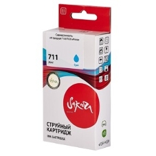 Картридж струйный Sakura CZ130A (№711 Cyan) для HP, голубой, 26 мл.