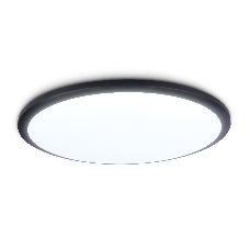 Потолочный светодиодный светильник Ambrella light FZ1235 BK черный IP44 48W 6400К D450*55 (Без ПДУ)