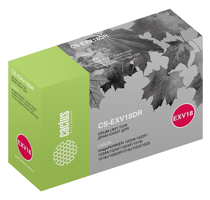 Картридж Cactus CS-EXV18DR черный (26900стр.) для Canon IR 1022A/1022F/1024A/1024F/1024IF/1018/1018J/1020/1019J/1023/1025