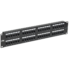 Патч-панель ITK 2U кат. 5Е UTP 48 портов (Dual) с каб. орг-м