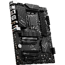 Материнская плата MSI PRO B760-P WIFI DDR4, LGA 1700, Intel B760, 4xDDR4, 4xSATA, 2xM.2, 1xPCIe 4.0 x16, 1xPCIe 4.0 x4, 3xPCIe 3.0 x1, 1xHDMI, 1xDP, 1xRJ45 2.5Gb, Wi-Fi 6E, Bluetooth 5.3, 1xUSB-C 3.2 Gen 2, 2xUSB-A 3.2 Gen 2, 4xUSB-A 2.0, 5x3.5мм, TOSLINK, 7.1, Standard-ATX