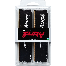 Оперативная память Kingston Fury Beast, DDR5, 128Gb (4x32Gb), 5200MHz, CL40, DIMM, радиатор, черный