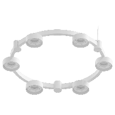 Корпус светильника C9231/6 SWH белый песок D550*70.5mm GX53/6
