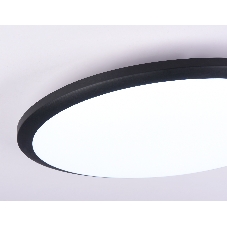 Потолочный светодиодный светильник Ambrella light FZ1235 BK черный IP44 48W 6400К D450*55 (Без ПДУ)